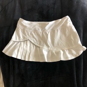 White Lululemon skort
